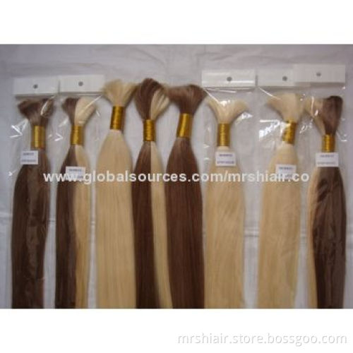 18-inch Ombre Color Human Remy Straight Bulk Hair